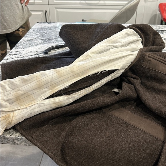 Military Banana Republic Dark Brown Military Jacket/wool - Picture 10 of 10